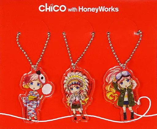 CHiCO with HoneyWorks アクリルキーホルダーセットD(3個組) 「LAWSON presents CHiCO with HoneyWorks 『FALL x HALL -live at kobe-』『FALL x HALL -live at nakano-』」