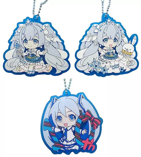 全3種セット ラバーマスコット 「ガシャポンくじ 初音ミク SNOW MIKU 2019 雪ミク2019あそーと」 B賞