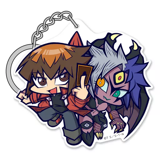 十代＆ユベル アクリルつままれキーホルダー 「遊☆戯☆王デュエルモンスターズGX」