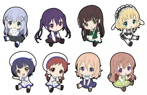 全9種セット 「ご注文はうさぎですか?? ぺたん娘トレーディングラバーストラップ」