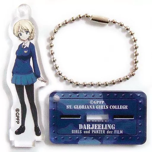 ダージリン 「ガールズ＆パンツァー 劇場版 スタンド付アクリルキーホルダーコレクション ver.B」（チェーン欠品）