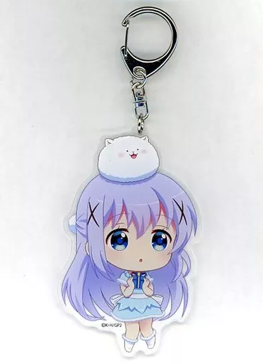 チノ 描き下ろしSDデカアクリルキーホルダー Winter Party 「ご注文はうさぎですか??×マルイ ご注文はOIOIですか??」