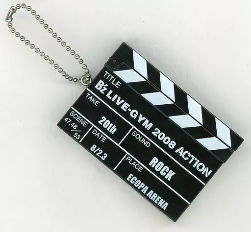 B’z カチンコキーホルダー 「B’z LIVE-GYM 2008 “ACTION”」 静岡会場限定ガチャガチャ景品