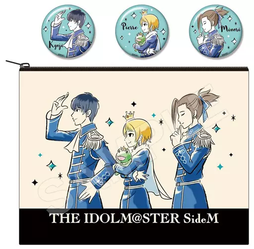 Beit コットンポーチ＆缶バッジセット Design produced by Sanrio 「アイドルマスター SideM×サンリオ」