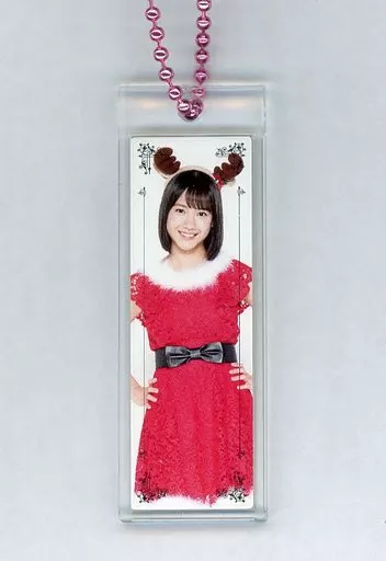 横山玲奈(モーニング娘。’18) “Shopオリジナル2018クリスマス”スクエアキーホルダー Hello! Projectオフィシャルショップ限定
