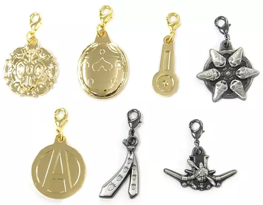 全7種セット メタルチャーム 「一番くじ ジョジョの奇妙な冒険 黄金の風」 F賞