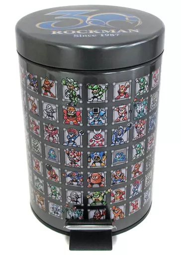 ROCKMAN ペダル式ダストBOX ドット絵柄 激レア 駿河屋 -<中古>ドット絵柄 ペダル式ダストBOX 「ロックマン」 カプコン