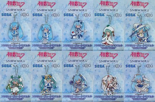 全10種セット アクリルキーチェーンマスコット 「キャラクター・ボーカル・シリーズ 01 初音ミク」