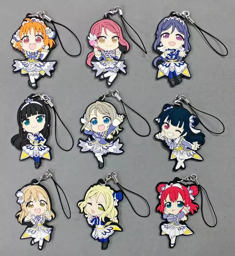 全9種セット 「ラブライブ!サンシャイン!! The School Idol Movie Over the Rainbow トレーディングラバーストラップ」 劇場グッズ
