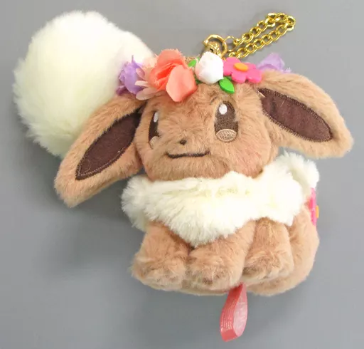 キーホルダー・マスコット(キャラクター)　イーブイ チャーム付きマスコット Pikachu＆Eievui’s Easter 「ポケットモンスター」 ポケモンセンター限定