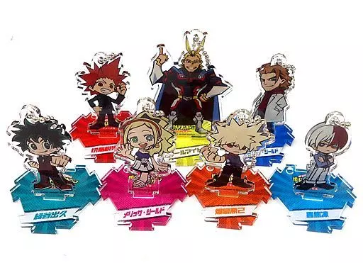 集合 描き下ろし公式デフォルメキャラアクリルスタンドキーホルダー7種セット 「Blu-ray/DVD 僕のヒーローアカデミア THE MOVIE ～2人の英雄～ プルスウルトラ バンドル版」 TOHO animation STORE同梱特典