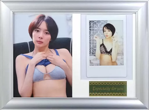 駿河屋 -<中古>岡田紗佳/水着グレー(チェキ：水着ヒョウ柄) チェキ入り
