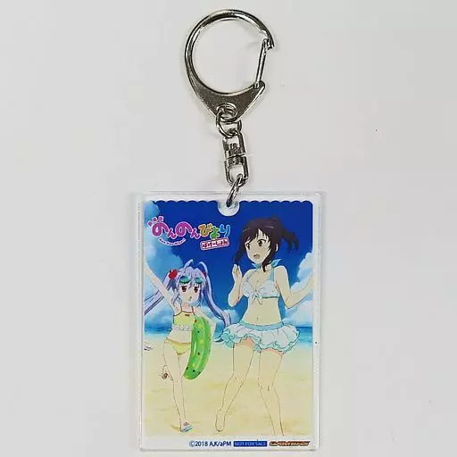 れんげ＆蛍 アニメ描き下ろしイラスト使用アクリルキーホルダー 「Blu-ray/DVD 劇場版 のんのんびより ばけーしょん」 ゲーマーズ購入特典