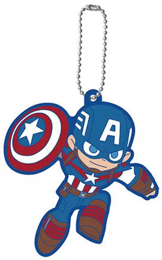 キャプテン・アメリカ 「MARVEL llustrated by GuRiHiRu カプセルラバーマスコット02」