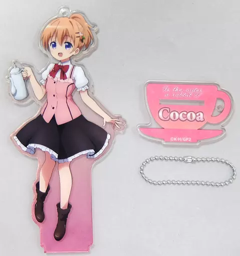 ココア アクリルスタンドキーホルダー Cafeタイム 「ご注文はうさぎですか??」 AnimeJapan 2019グッズ