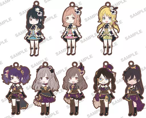 全8種セット 「アイドルマスター シャイニーカラーズ ラバーストラップ ユニット衣装Ver. BOX.A」