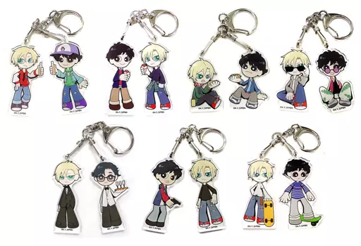 全7種セット 「BANANA FISH DINER in SWEETS PARADISE SDトレーディングペアキーホルダー」
