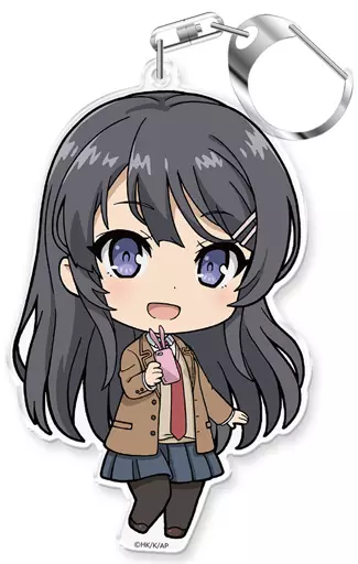 桜島麻衣(制服ver.) ぷにこれ!キーホルダー 「青春ブタ野郎はバニーガール先輩の夢を見ない」