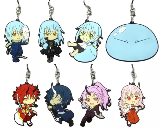 全8種セット リムルver.ラバーストラップ きゅんキャラいらすとれーしょんず 「一番くじ 転生したらスライムだった件 ～マブダチなのだ!～」 G賞