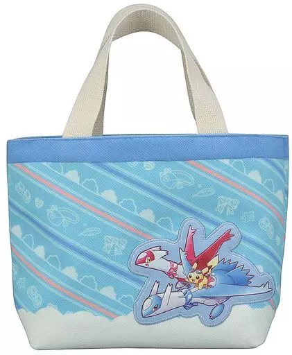 新品・タグ付き★ポケモンセンター ミニトート★「ラティアス・ラティオスに乗って」 駿河屋 -<中古>ピカチュウ＆ラティアス＆ラティオス ミニトート