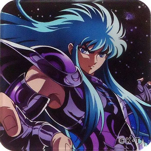 聖闘士星矢　アクリルマグネット　カミュ 駿河屋 -<中古>水瓶座のカミュ 「聖闘士星矢ショップ PART3 in 池袋P
