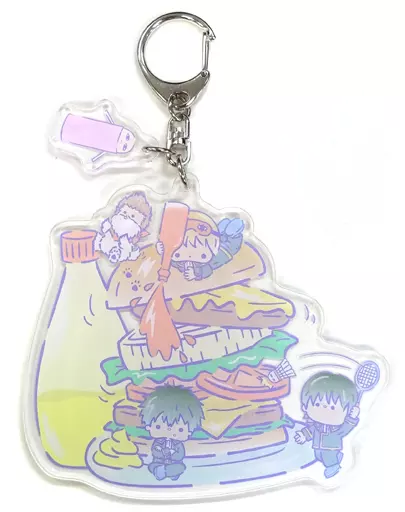 真選組(パティ＆ジミー) アクリルキーホルダー 「銀魂×サンリオキャラクターズカフェ」