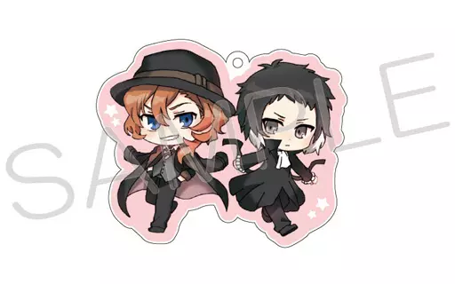 中也＆芥川 「文豪ストレイドッグス クリアキャンディアクリルキーホルダー」
