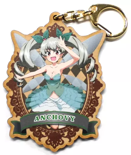 アンチョビ ウッドキーホルダー～童話ver.～ 「セガコラボカフェ ガールズ＆パンツァー 最終章」