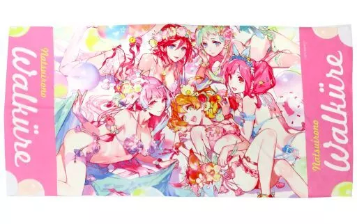 タオル・手ぬぐい(キャラクター)　集合 バスタオル 「オシャレマクロスΔ 夏色のワルキューレ」