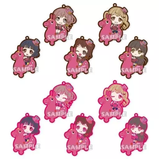 全10種セット 「BanG Dream! ガールズバンドパーティ! トレーディングラバーストラップ ロディver. Poppin’Party」