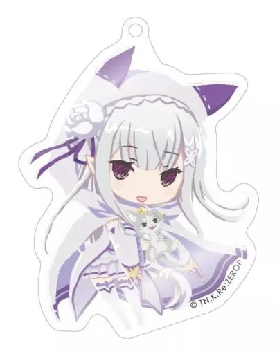 エミリアA 「Re：ゼロから始める異世界生活 Memory Snow ぱすてろう アクリルキーホルダー」