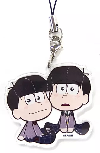 おそ松＆カラ松(制服) 「えいがのおそ松さん×COLLABO CAFE HONPO LABO トレーディングアクリルチャーム」