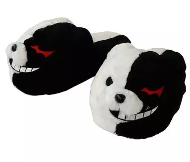駿河屋 -<中古>モノクマ モノクマ・モノミぬいぐるみスリッパ