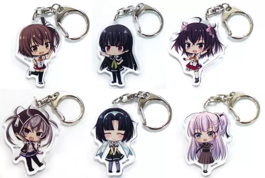 全6種セット アクリルキーホルダー 「どこプラ 刀使ノ巫女×みにとじ」 C賞