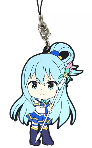 アクア A ラバーストラップ きゅんキャラいらすとれーしょんず 「一番くじ 映画 この素晴らしい世界に祝福を!紅伝説」 G賞