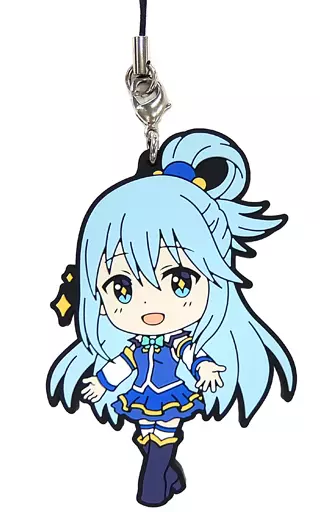 アクア B ラバーストラップ きゅんキャラいらすとれーしょんず 「一番くじ 映画 この素晴らしい世界に祝福を!紅伝説」 G賞