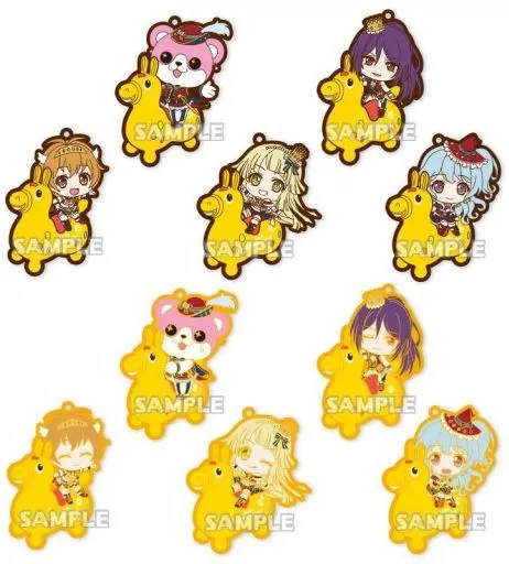 全10種セット 「バンドリ! ガールズバンドパーティ! トレーディングラバーストラップ ロディver. ハロー、ハッピーワールド!」