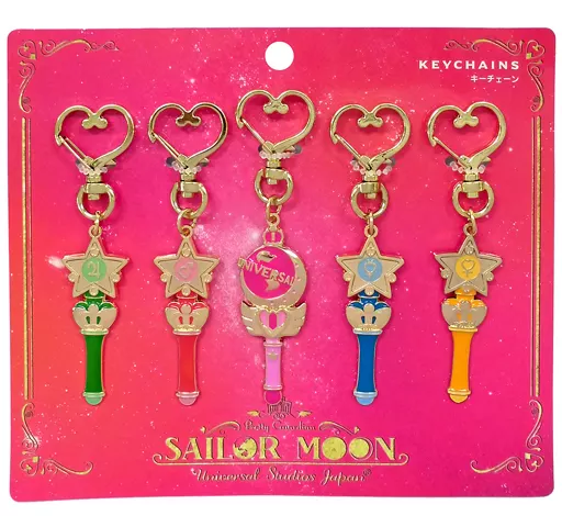 セーラームーン キーチェーンセット 5個 未使用品【USJ 限定品】美少女戦士セーラームーン キーチェーンセット