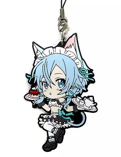 【清廉スティルルームメイド】シノン ラバーストラップ きゅんキャラ 「一番くじ ソードアート・オンライン GAME PROJECT メモリー・デフラグ part1」 F賞