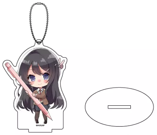 01.桜島麻衣(ミニキャラ) アクリルスタンドキーホルダー 「青春ブタ野郎はバニーガール先輩の夢を見ない」