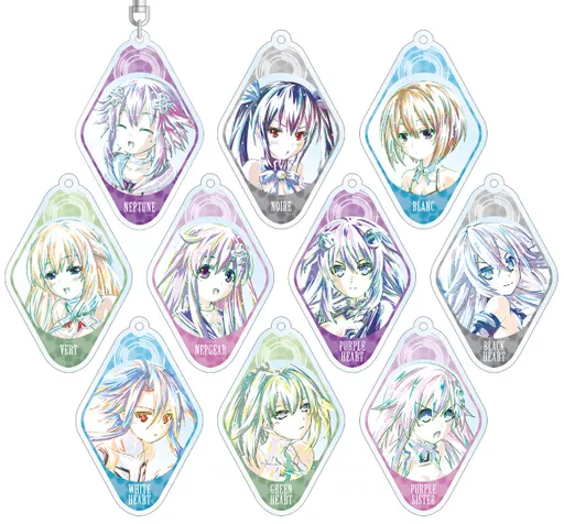 全10種セット 「超次元ゲイム ネプテューヌ トレーディング Ani-Art アクリルキーホルダー」