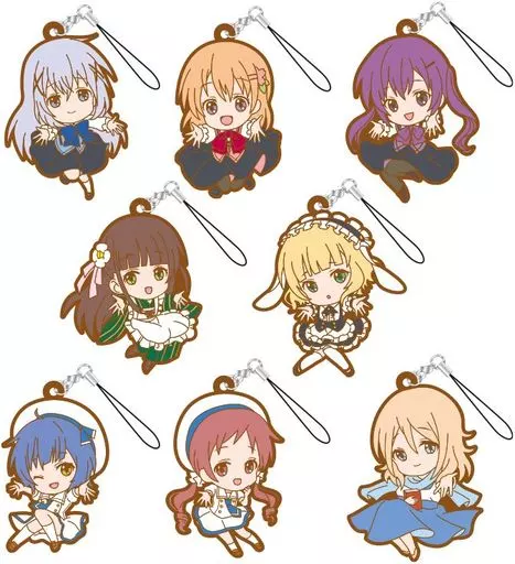 全8種セット 「ご注文はうさぎですか?? トレーディングラバーストラップ」