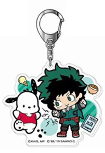 01.緑谷出久×ポチャッコ アクリルキーホルダー 「僕のヒーローアカデミア×サンリオキャラクターズ」