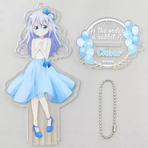 チノ アクリルスタンドキーホルダー Memorial Party ver. 「ご注文はうさぎですか??×マルイ ご注文はOIOIですか??」