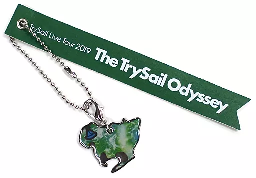 TrySail 会場カラーキーホルダー(ブライトグリーン) 「LAWSON presents TrySail Live Tour 2019 “The TrySail Odyssey”」 愛知会場2日目限定