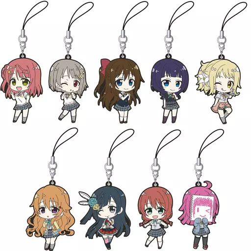 全9種セット 「ラブライブ!虹ヶ咲学園スクールアイドル同好会 ラバーストラップコレクション 制服 夏」
