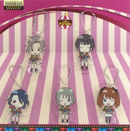 Cafe Parade アクリルスタンドキーホルダー5体セット カラフルチアフルトレジャー 「THE IDOLM＠STER SideM 4th STAGE ～TRE＠SURE GATE～」
