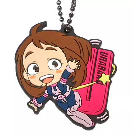 麗日お茶子 ラバーボールチェーンキーホルダー きゅんキャラいらすとれーしょんず 「一番くじ 僕のヒーローアカデミア～ボーイ・ミーツ...～」 G賞