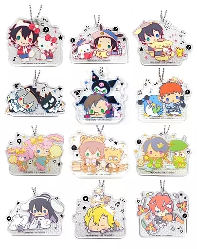 全12種セット 「ヒプノシスマイク SANRIO NAKAYOKU EDIT トレーディングアクリルチャーム」