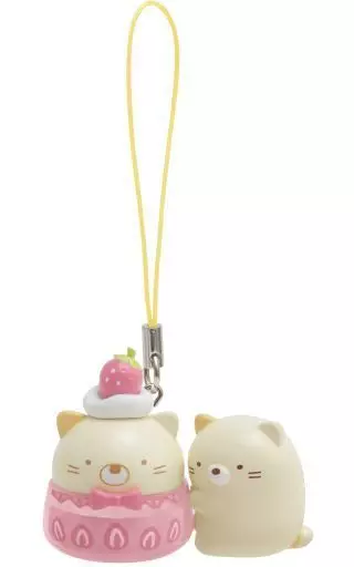 ねこ 「すみっコぐらし 喫茶すみっコでいちごフェア マスコットコレクション」